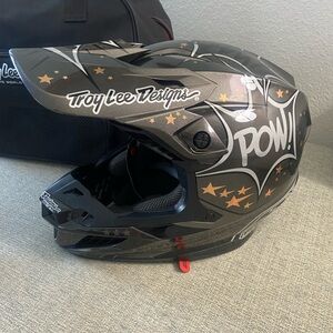 Troy Lee Designs POW Black and Gray Helmet